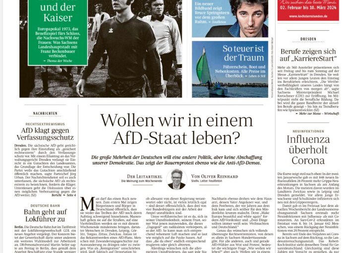 Sächsische Zeitung: Hunderttausende Sachsen sind Rechtsextremisten